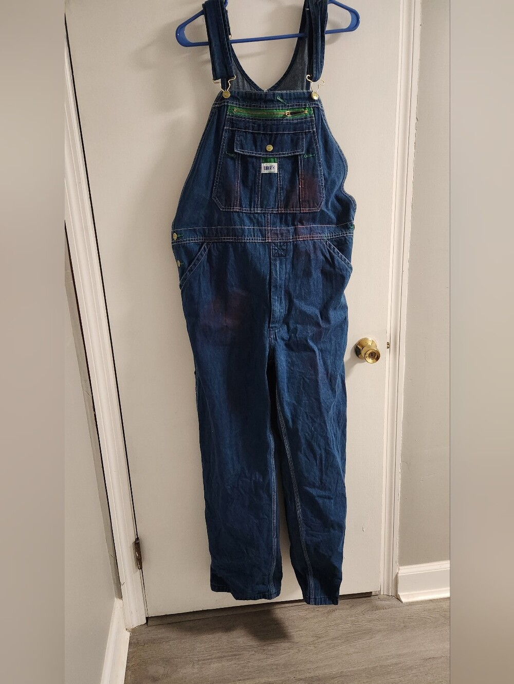 Liberry Denim Work Overalls , Size 36 X 30